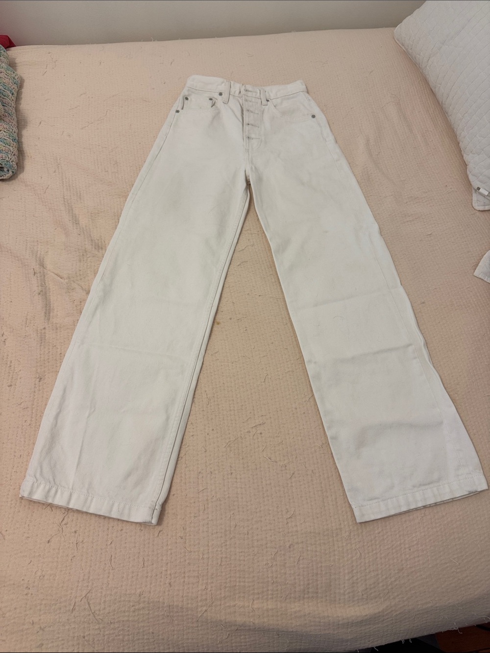 Boyish High-Rise Wide Leg Women’s Jeans in White